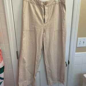 Free People high wasted wide leg trousers size 12